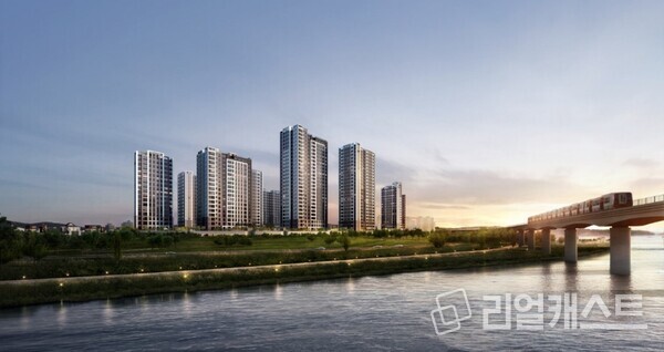 1호선 전곡역 제일풍경채 리버파크 투시도. 제일건설 제공