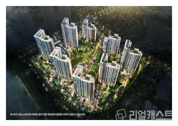 힐스테이트 자이 아산센텀 조감도. 현대건설 제공