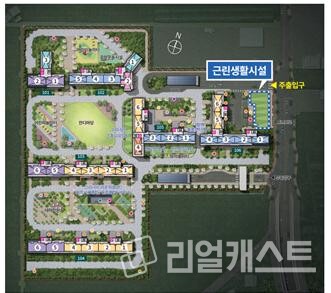 정읍 푸르지오 더 퍼스트 단지내 상가 배치도