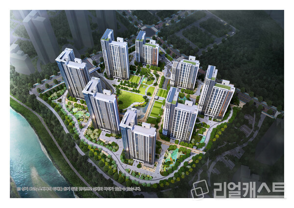 힐스테이트 자이 아산센텀 조감도.