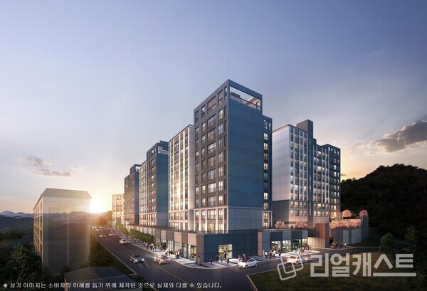 해모로 완산 더 힐 1단지 투시도.