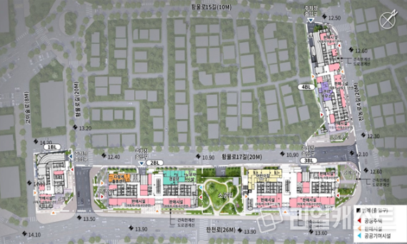 답십리자동차부품상가 재개발 설계도. 동대문구 제공