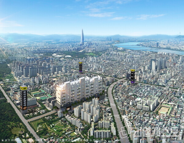 둔촌 현대수린나 항공조감도