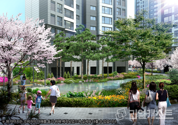 래미안 라그란데 단지 조경 이미지. 삼성물산 제공