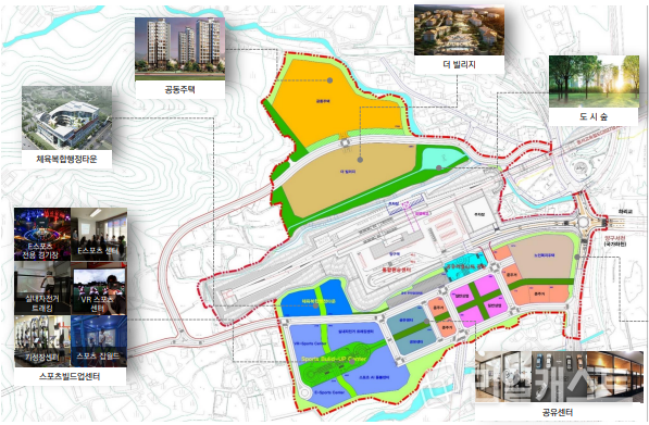 강원 양구 스포츠행정복합타운 계획(자료: 국토교통부)