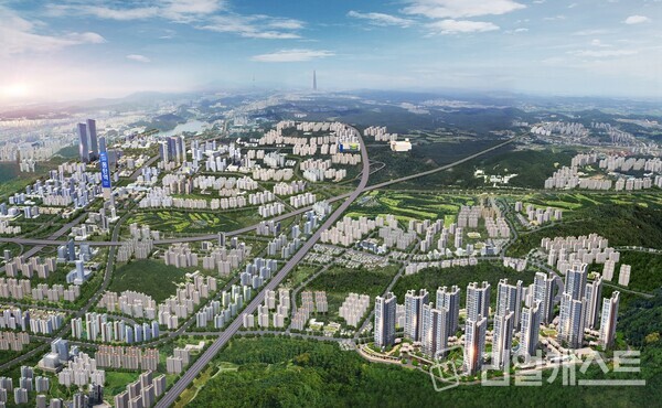 사진 : 동탄신도시 금강펜테리움 6차 센트럴파크 광역 조감도