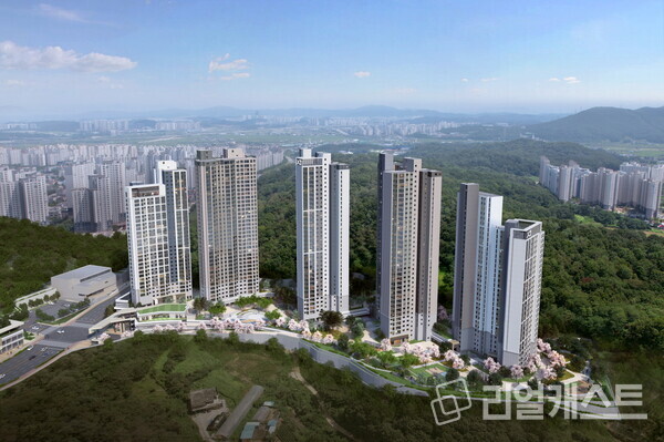 아산자이 그랜드파크 1단지 조감도. 사진 : GS건설