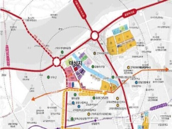 서울고덕강일지구 공공형 복합지식산업센터 지역전략산업 지원주택사업 위치도. 자료제공=국토부