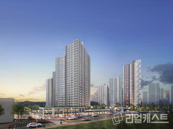 에코시티 데시앙 15블록 단지내 상가 투시도