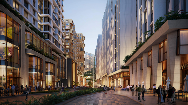 더파크사이트 투시도. 일레븐건설 제공