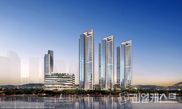 힐스테이트 센텀 더퍼스트 투시도. 현대엔지니어링 제공 