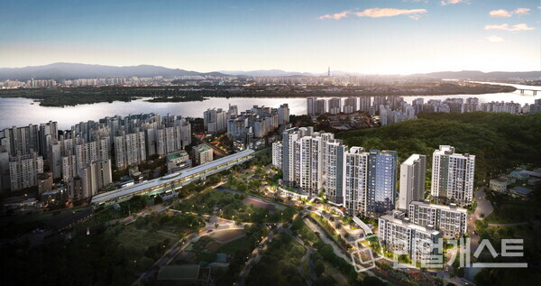 도심역 한양수자인 리버파인 조감도. 한양 제공