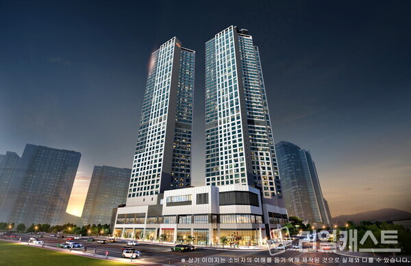 e편한세상 시티 천안아산역 투시도. DL건설 제공