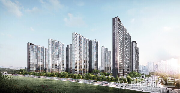 지제역 반도체밸리 쌍용 더 플래티넘 스케치 투시도. 쌍용건설 제공