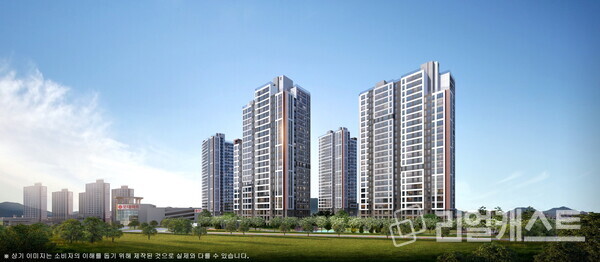 양평 공흥3지구 휴먼빌 아틀리에 투시도. 사진: 일신건영