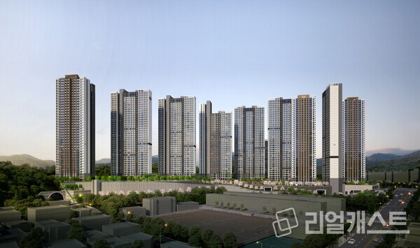 구미 그랑포레 데시앙 1BL 투시도. 태영건설 제공