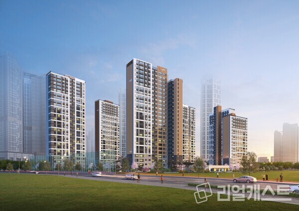 파주 운정신도시 우미린 더 센텀 투시도. 우미건설 제공