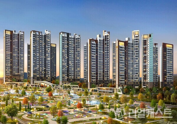 왕길역 로열파크씨티 투시도.DK아시아 제공