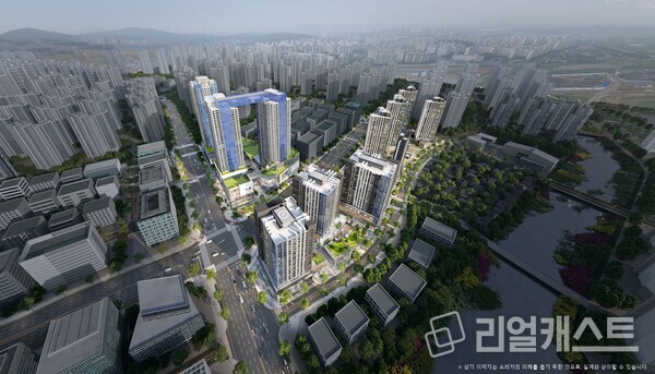 검단신도시 롯데캐슬 넥스티엘 단지 전체 조감도