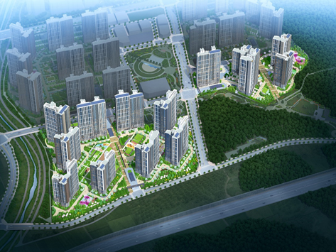 호반써밋 그랜드파크(2,4블록) 조감도. 사진 : 호반건설