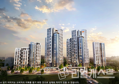 e편한세상 강동 프레스티지원 투시도.