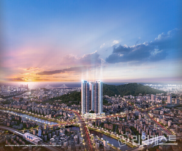 연산 더 클래스 데시앙 광역조감도. 사진 : 태영건설