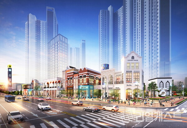 코벤트워크 검단 1차 상업시설 투시도