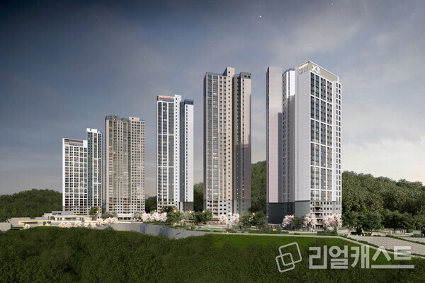 아산자이 그랜드파크 1단지 투시도. 사진 : GS건설