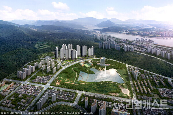 더샵 광양레리크센텀 조감도. 포스코이앤씨 제공