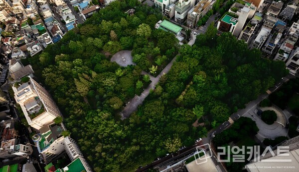 도산 공원 드론 뷰_THE PEAK DOSAN