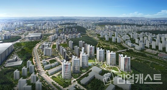 ‘힐스테이트 동탄포레’ 항공 조감도