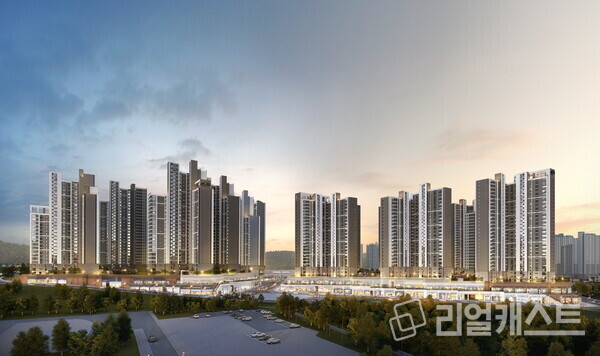 청주 동일하이빌 파크레인 전체 투시도