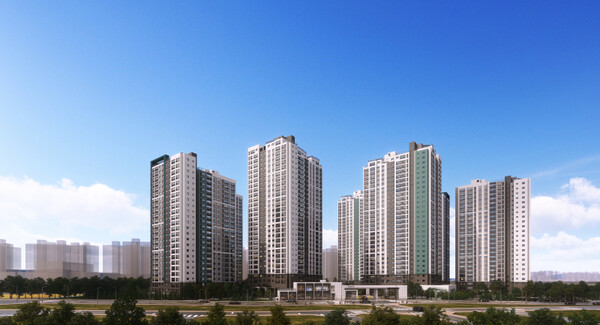 평택 푸르지오 센터파인 주경투시도 / 대우건설