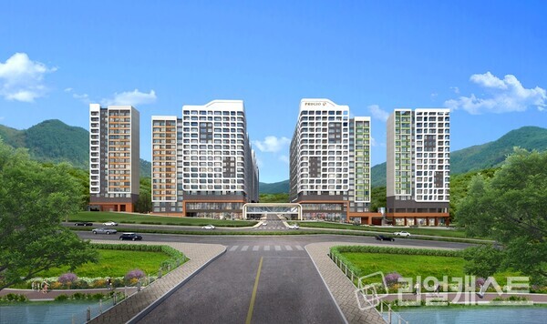 백운호수 푸르지오 숲속의 아침 투시도