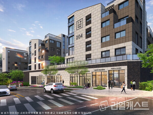 판교TH212 단지 내 상가 투시도