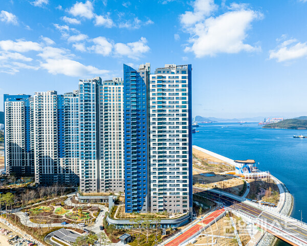 e편한세상 거제 유로스카이 실제모습. 출처 : DL이앤씨