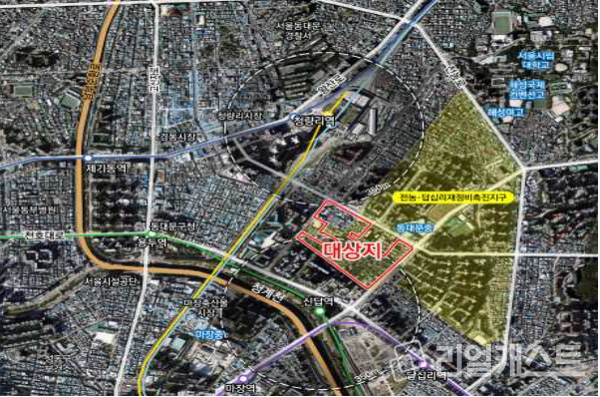 동대문구 답십리동 471번지 일대 도면 / 출처: 서울시