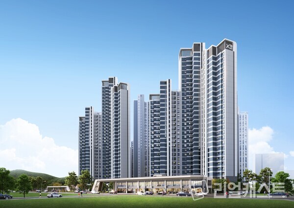 강동헤리티지자이 투시도 (출처 : 길동신동아1,2아파트 주택재건축정비사업조합)