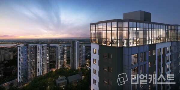 한강 수자인 오브센트 스카이라운지 투시도 / 한양