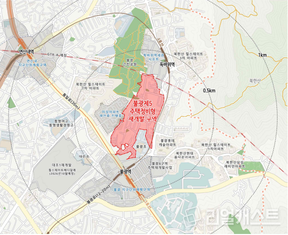 불광5구역 재개발 사업 위치도 / 출처: 서울시
