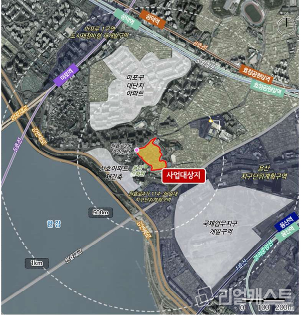용산구 원효로4가 71번지 일대 / 출처: 서울시