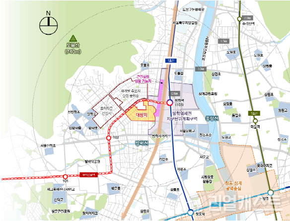 도봉구 방학동 685번지 일대 / 출처: 서울시
