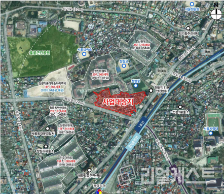 청량리동 19번지 일대 재개발사업 위치도 / 출처: 서울시