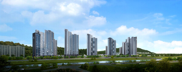 대전 롯데캐슬 더퍼스트 투시도 / 롯데건설