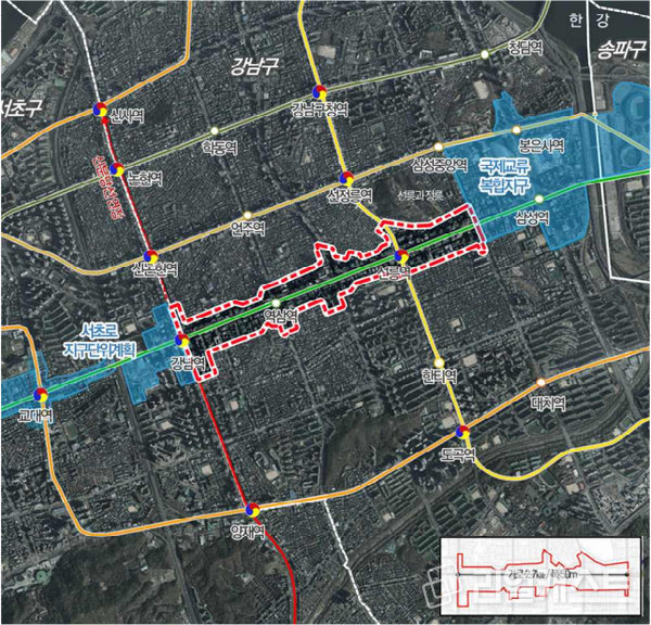 강남구 테헤란로변 일대 / 출처: 서울시