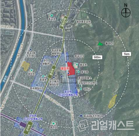 중곡동 18-24번지 일대 위치도 / 출처: 서울시