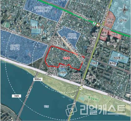 자양동 57-90번지 일대 위치도 / 출처: 서울시