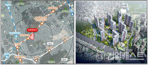 장위12구역 도심 공공주택 복합지구 위치·조감도 / 출처: 국토교통부