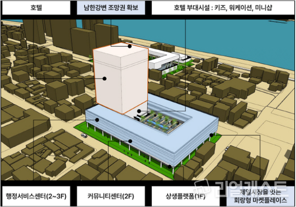 옛 제일시장 부지 재개발 계획도 / 출처: 여주시