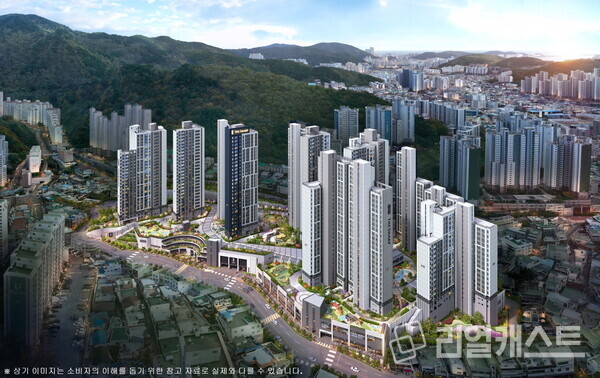 더샵 당리센트리체 부감도 /포스코이앤씨